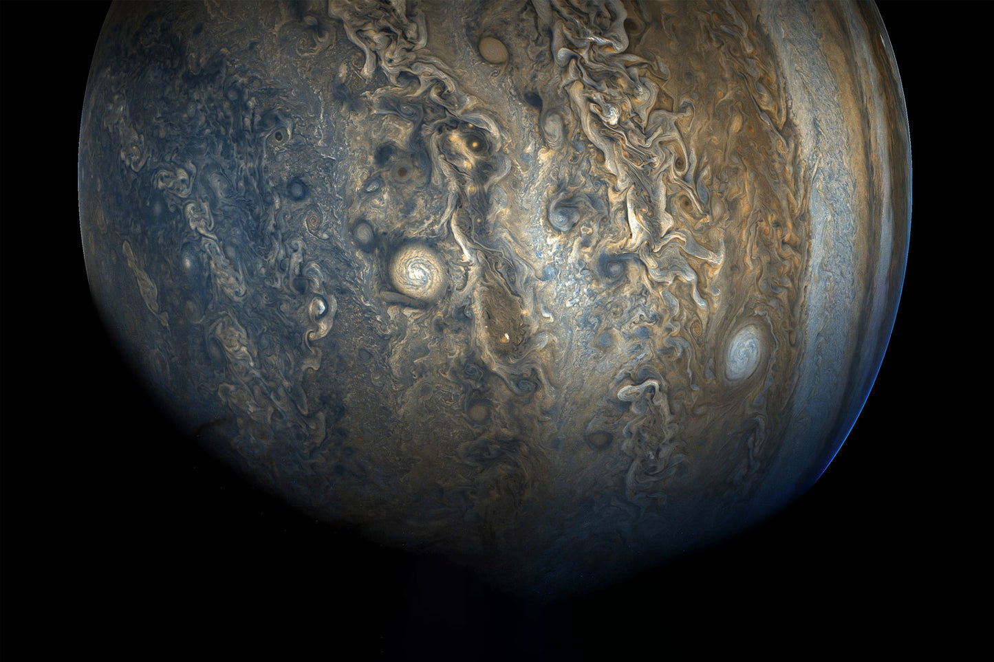 Jupiters atemberaubende Südhalbkugel
